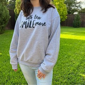 Hamilton musical “talk less, smile more” sweatshirt 🎶